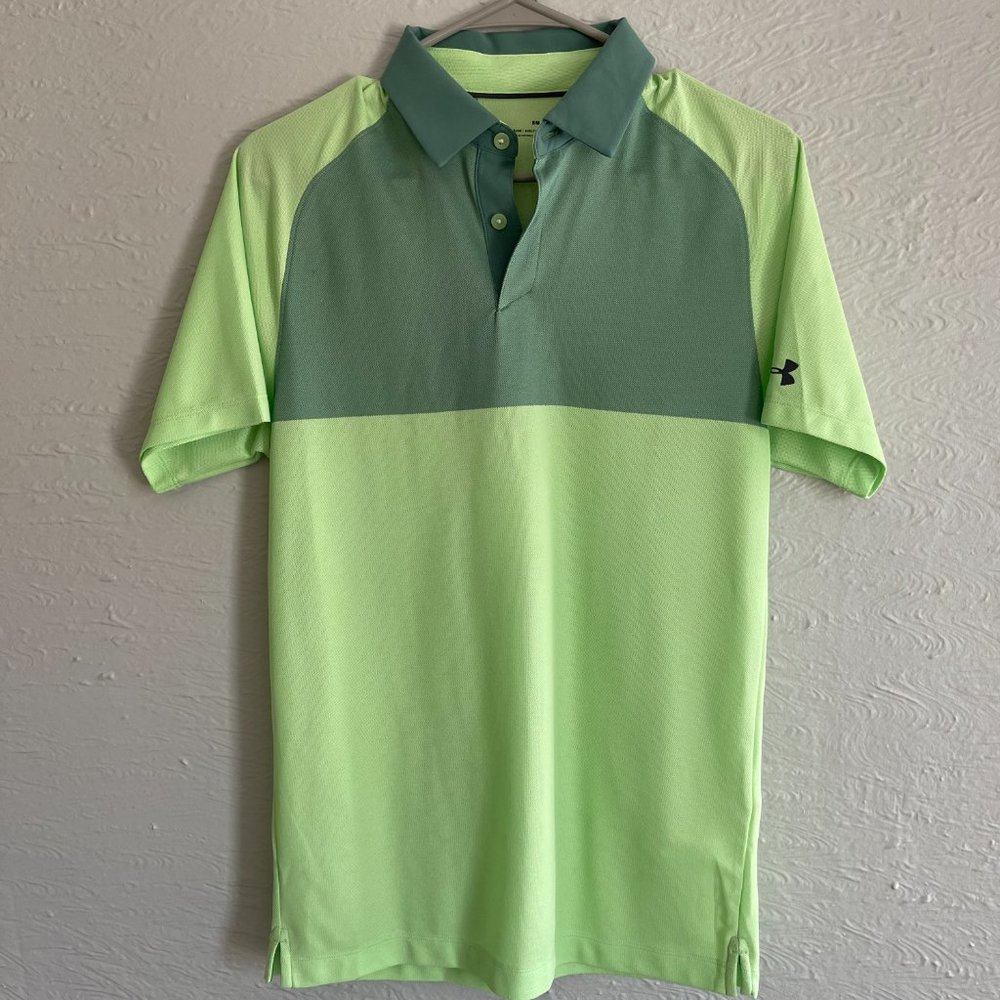 NWT Under Armour Green Polo Shirt - Size Small